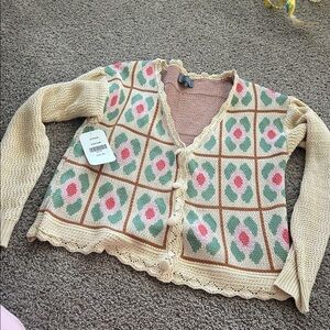 Colorful Patterned Cardigan